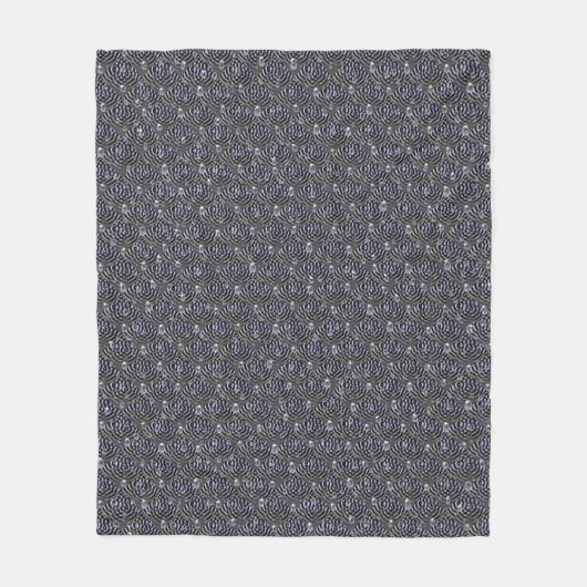 Seile auf blaugrauem Metal Fleecedecke (Vorderseite)