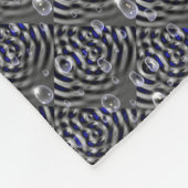 Seile auf blaugrauem Metal Fleecedecke (Ecke)