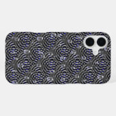 Seile auf blaugrauem Metal iPhone Hülle (Rückseite (Horizontal))