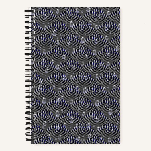 Seile auf blaugrauem Metal Notizblock (Vorderseite)