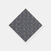 Seile auf blaugrauem Metal Serviette (Ecke)