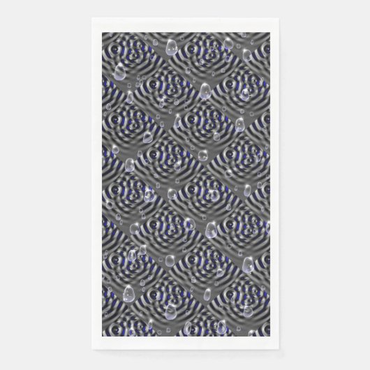 Seile auf blaugrauem Metal Serviette (Vorderseite)