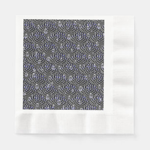 Seile auf blaugrauem Metal Serviette