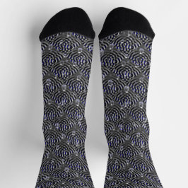 Seile auf blaugrauem Metal Socken