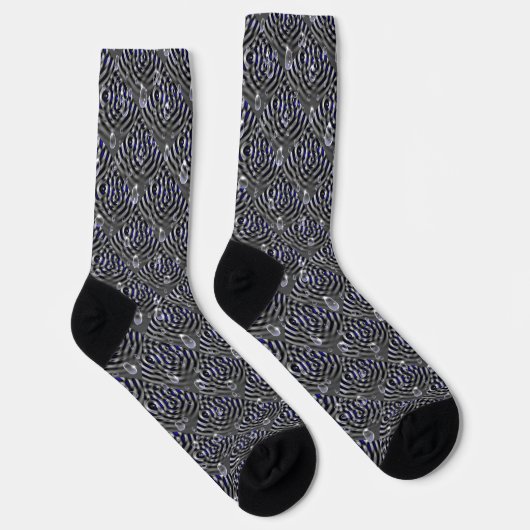 Seile auf blaugrauem Metal Socken (Rechts)