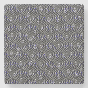 Seile auf blaugrauem Metal Steinuntersetzer