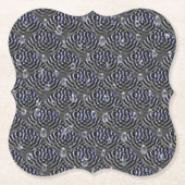 Seile auf blaugrauem Metal Untersetzer (Vorderseite)