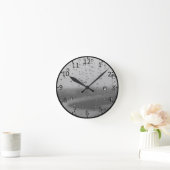 Seile auf Silver Background Runde Wanduhr (Zuhause)