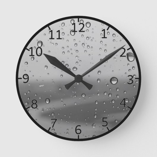 Seile auf Silver Background Runde Wanduhr (Vorderseite)