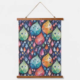 Seile, die auf den Boden 4 fallen - Wandtapeten Wandteppich Mit Holzrahmen