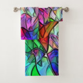 Seile überquert, verborgen durch ein buntes Markis Badhandtuch Set (Insitu)