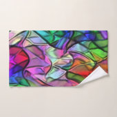 Seile überquert, verborgen durch ein buntes Markis Badhandtuch Set (Handtuch)