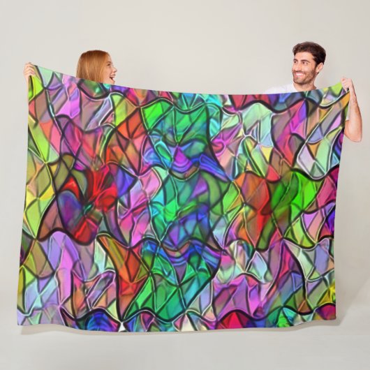 Seile überquert, verborgen durch ein buntes Markis Fleecedecke (Beispiel)