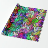 Seile überquert, verborgen durch ein buntes Markis Geschenkpapier (Ungerollt)