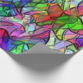 Seile überquert, verborgen durch ein buntes Markis Geschenkpapier (Ecke)