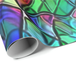 Seile überquert, verborgen durch ein buntes Markis Geschenkpapier