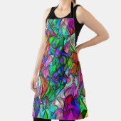 Seile überquert, verborgen durch ein buntes Markis Schürze (InSitu)