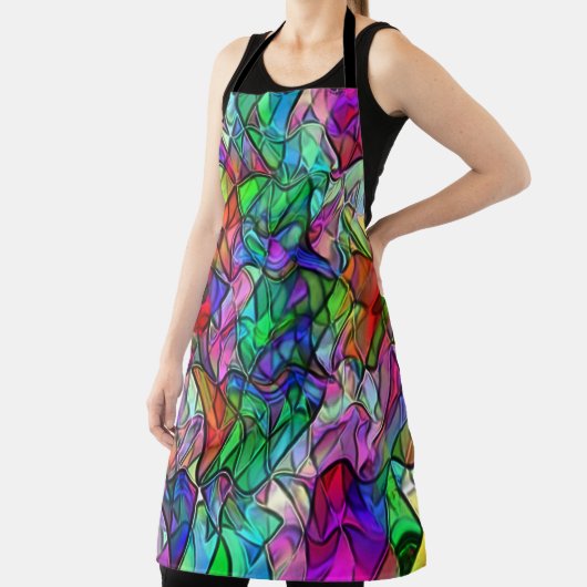 Seile überquert, verborgen durch ein buntes Markis Schürze (InSitu)