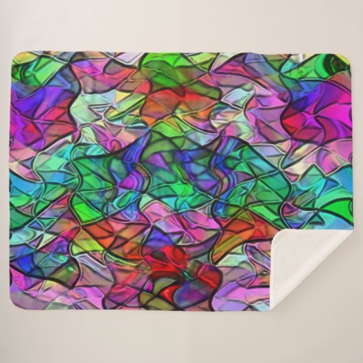 Seile überquert, verborgen durch ein buntes Markis Sherpadecke (Vorderseite (Horizontal))