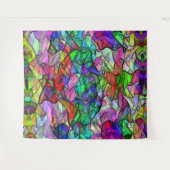 Seile überquert, verborgen durch ein buntes Markis Wandteppich (Vorderseite (Horizontal))