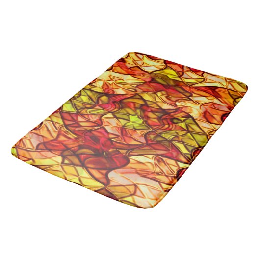 Seile überquert, versteckt unter einem roten Marki Badematte (Schrägansicht)