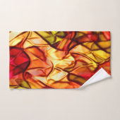 Seile überquert, versteckt unter einem roten Marki Badhandtuch Set (Handtuch)