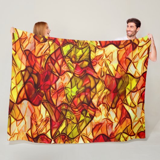 Seile überquert, versteckt unter einem roten Marki Fleecedecke (Beispiel)