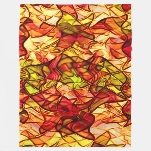 Seile überquert, versteckt unter einem roten Marki Fleecedecke (Vorderseite)