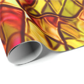 Seile überquert, versteckt unter einem roten Marki Geschenkpapier (Rolleneckpunkt)