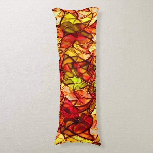 Seile überquert, versteckt unter einem roten Marki Seitenschläferkissen (Vorderseite Vertikal)