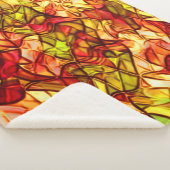 Seile überquert, versteckt unter einem roten Marki Sherpadecke (3/4)