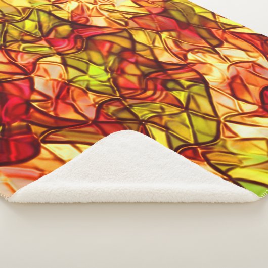 Seile überquert, versteckt unter einem roten Marki Sherpadecke (3/4)