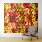 Seile überquert, versteckt unter einem roten Marki Wandteppich (Beispiel (Horizontal))