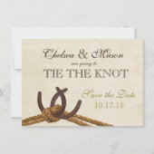 Seile und Hufeisen Save the Date (Vorderseite)