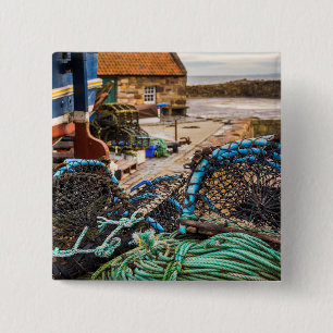 Seile und Hummer-Töpfe   Pittenweem, Schottland Button