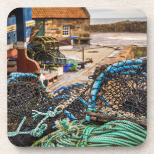 Seile und Hummer-Töpfe Pittenweem, Schottland Getränkeuntersetzer