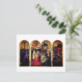 Seilern Triptych (von Robert Campin) Postkarte (Stehend Vorderseite)