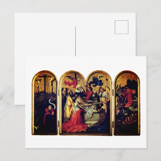Seilern Triptych (von Robert Campin) Postkarte (Vorne/Hinten)