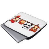 Seilparade: Katze, Panda, Hamster & Fuchs Laptopschutzhülle (Vorne Knopf)