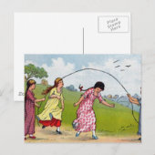 Seilspringen Postkarte (Vorne/Hinten)