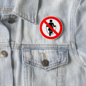 Seilspringen verbotenes Landstraßen-Zeichen Button (Beispiel)