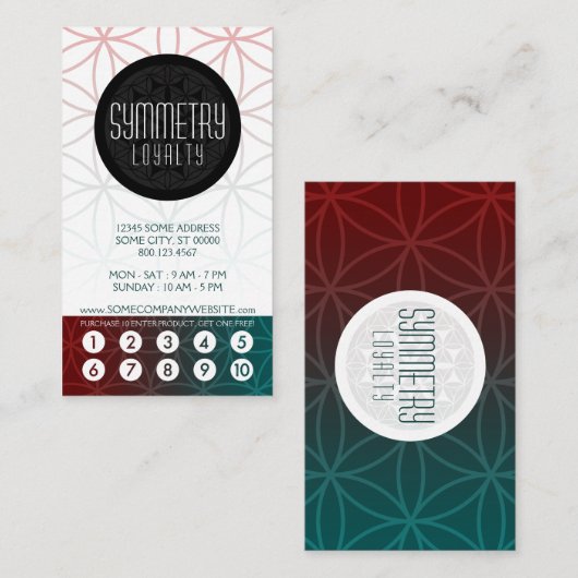 Seiltafel Treuekarte (Vorne/Hinten)