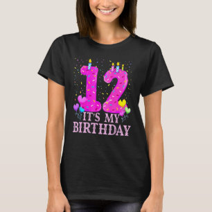 Sein 12. Geburtstag Sweet Donut Happy 12 Jahre alt T-Shirt