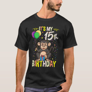Sein 15. Geburtstag Schimpansenaffe T-Shirt