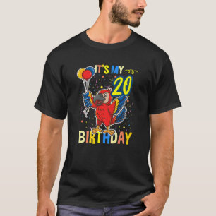 Sein 20. Geburtstag Papagei Lover T-Shirt