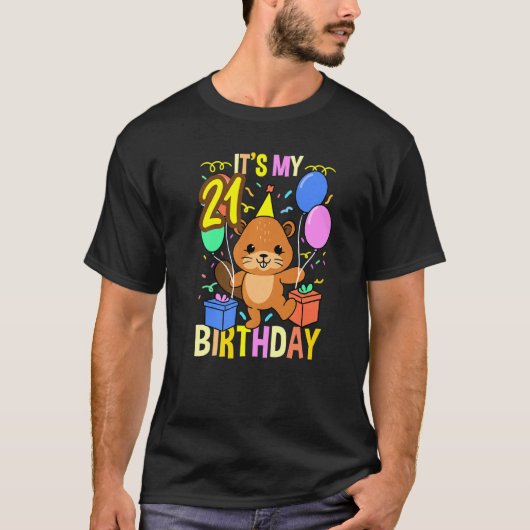 Sein 21. Geburtstagsbiber T-Shirt (Vorderseite)