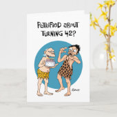 Sein 42. Geburtstag Karte (Gelbe Blume)