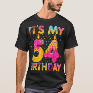 Sein 54. Geburtstagssüß Donut 54 Jahre alter Brunn T-Shirt