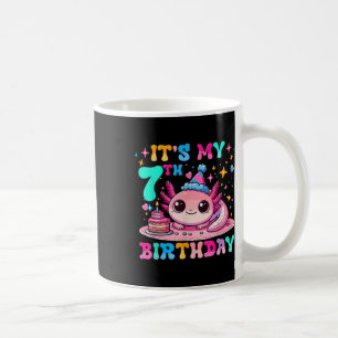 Sein 7. Geburtstag Axolotl Party 7 Jahre alt Axol Kaffeetasse