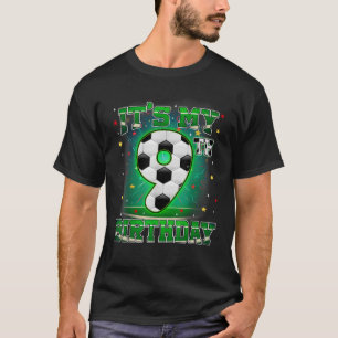 Sein 9. Geburtstag Jungs Fußball im neunjährigen P T-Shirt